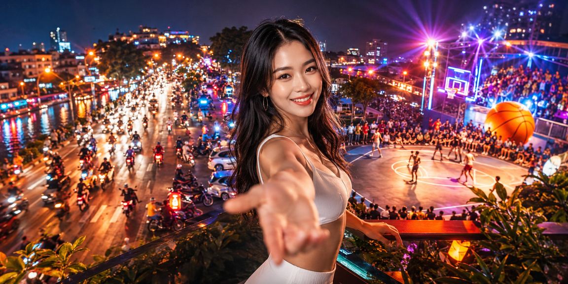 Người hâm mộ bóng rổ Hà Nội đặt cược tại chợ đêm