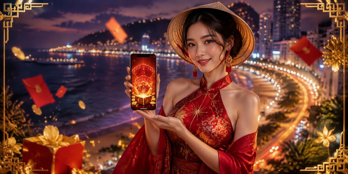 Người dùng Vũng Tàu nhận thưởng đỏ và kiểm tra số dư tài khoản thể thao bên bờ biển